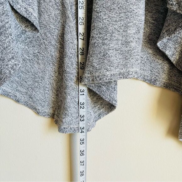 Sparkle & Fade UO Gray High Low Oversized Open Knit Cardigan - Picture 7 of 8
